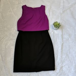 Ivanka Trump Dress Purple and Black Sz 4